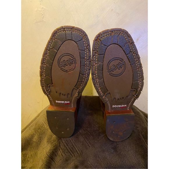 Double-H Roger Square Toe Boot Red sz 9 - Picture 5 of 11